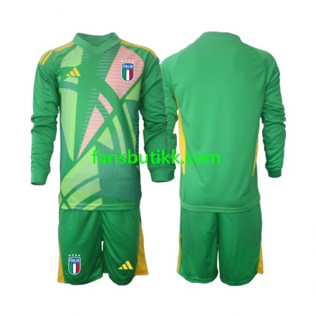 Fotballdrakt Italia Keeper Barn Bortetrøye Euro 2024 Langermet